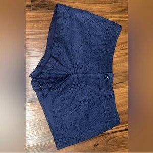 Lilly Pulitzer Blue High Waist Tailored Shorts